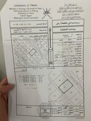 للبيع أرض سكنية ولاية بدبد - السيح الأحمر