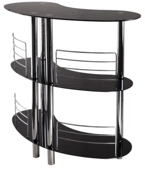 Stylish Storage Rack With Metal Finish