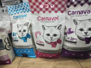 رمل قطط كرنفال 5 ليتر متوفر كل الروائح