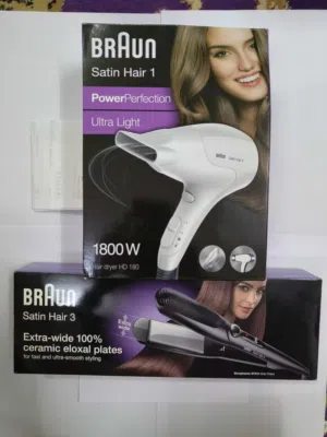 مجفف شعر مع كاوي الشعر من براون Braun
