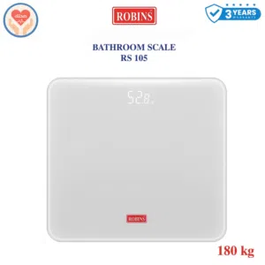 ميزان طبي ديجيتال الماني لقياس الوزن دقيق جدا كفالة 3 سنوات Robins RS 105 Digital Weight Scale