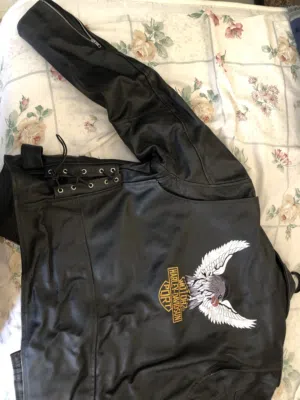 جاكيت جلد طبيعي شبه جديد للبيع