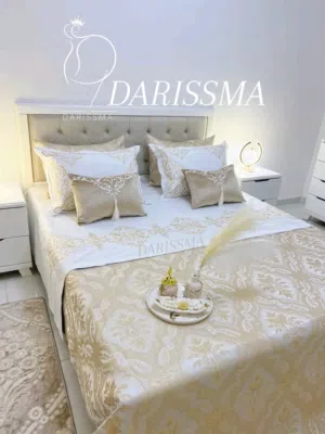 Parure de lit doré/blanc