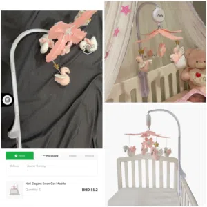 Nini Elegant Swan Cot Mobile
