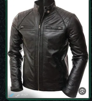 جاكيت جلد طبعيعي100%