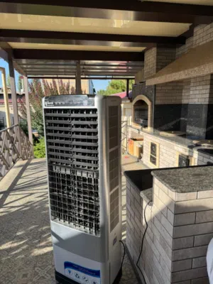 Portable Evaporative Air Cooler 7500m3/h Slim Outdoor Cooling Fan 30L Tank Patio UAE