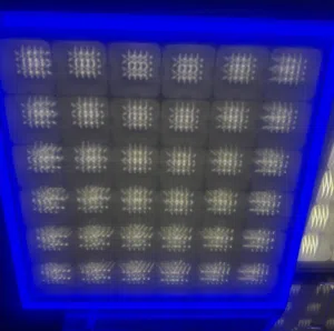 سبورت لايت LED قياس 60×60 سم – إطار ملوّن دبل محولة تحكم ريمونت كنترول