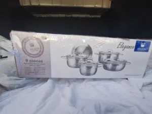 wilson stainless steel 9pcs cookware set