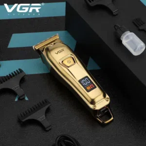 ماكينة حلاقة VGR المعروفة  موديل V-965 الناعمة  مع شاشة ديجيتال لعرض نسبة الشحن  الرأس الأساسي