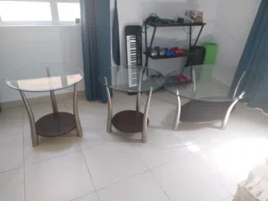 1 set glass tables