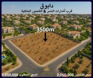 Residential Land for Sale in Amman Dabouq