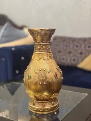 Antique golden vase