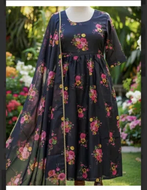Beautiful long dress with shawl