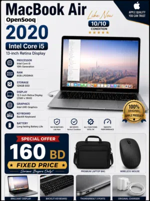 Apple MacBook Air 2020 Intel i5 125GB Storage Excellent Condition Hidd