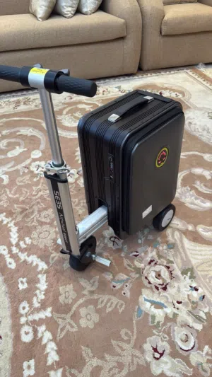 Luggage and scooter