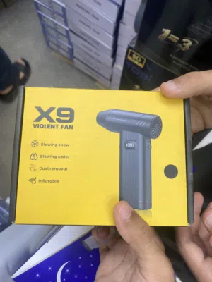 منفاخ هواء لاسلكي X9 متعدد الاستخدامات بقوة عالية مع شاشة رقمية / ملاحظه تتوفر كميات معنا