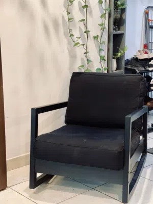 Black IKEA Rocking Chair – Comfortable & Sturdy – Good Condition