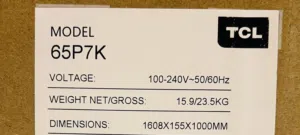شاشة tcl موديل P7k حجم 65 Qled شاشة بسم الله مشاء الله ربي يبارك