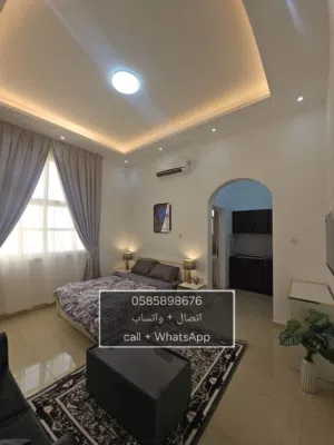 للإيجار استيديو مفروش ضمن فيلا في الظاهر 2200 شهري شامل