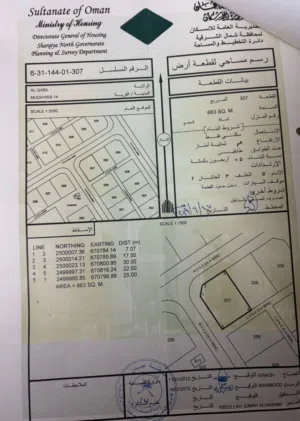Residential Land for Sale in Al Sharqiya Al Qabil