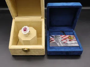 24_karat pure gold coin bearing the image of US President Donald Trump