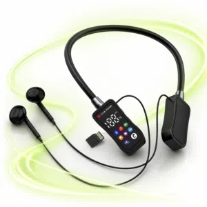 سماعة رقبة Aroima M34 بلوتوث 5.4 - شاشة LCD - 20 ساعة - TF Card - تغيير صوت وألعاب