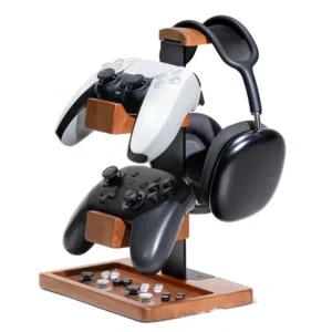 headset holder حامل السماعات الخشبي