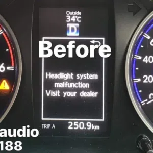 حل مشكله ظهور رساله Headlight system Malfunction مع وجود خدمات أخرى أقر الوصف