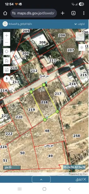 Farm Land for Sale in Jerash Marsa'