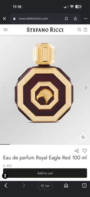 Steffano Ricci Royal Eagle Red Eau de Parfum اصلي 100٪