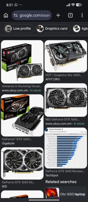 مطلوب gtx 1650 no 6 pin بسعر مناسب looking for gtx 1650 no pin