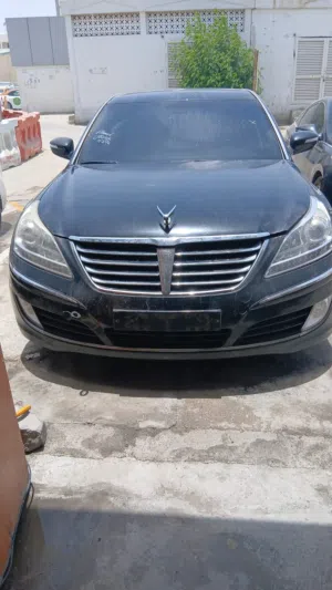 Hyundai Equus 2012, black color, Korean import, GCC Standard.