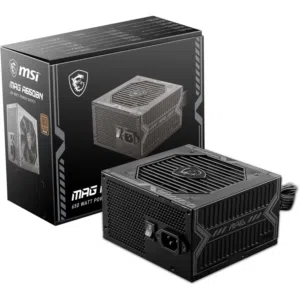 باور سبلاي جيمنج ام اس اي اصلي 650 واط حقيقي MSI MAG 650W 80+ BRONZE GAMING POWER SUPPLY