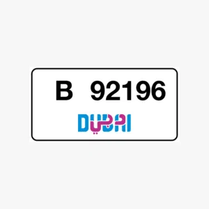 dubai 92196 code B