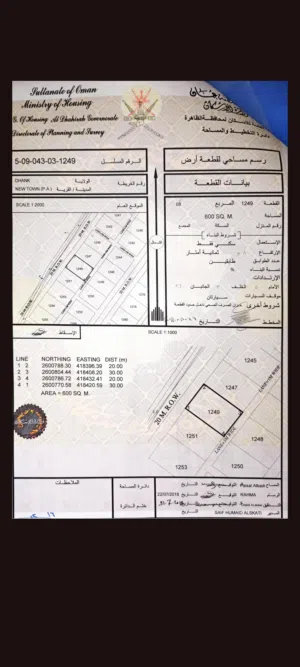 ارض سكنية في المدينة. الجديدة ولاية ضنك