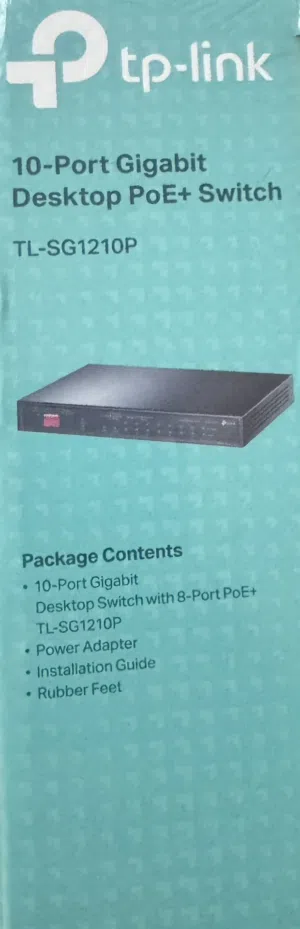 TL-SG1210P - 10-Port Gigabit Desktop Switch with 8-Port PoE+