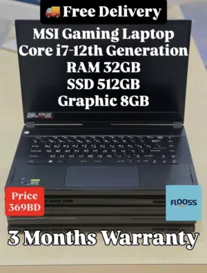 MSI Gaming Laptop Core i7-12th Generation