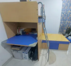 Bunk bed with study table