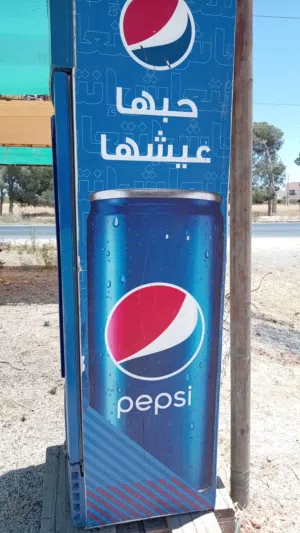 ثلاجه بيبسي حجم الكبير بالكرتونه