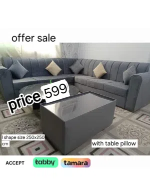 Stylish and Soft طقم كنب مريح جداً – Perfect for Homes or Apartments