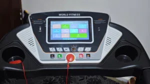 جهاز مشي كهربائي World Fitness شبه جديد مع كامل ملحقاته