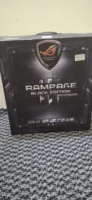 ASUS ROG Rampage III Black Edition LGA1366 Motherboard - Boxed / Rare Retro Enthusiast