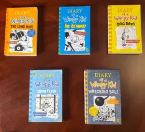 Used books for sale, price ranging from 5 to 20 Riyals