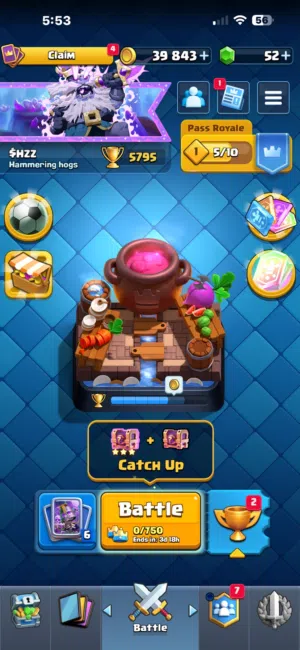حساب كلاش رويال قوي و الفوزات عددهم زينه و كروت ممتازه clash royale account A good amount of trophie