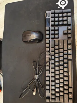 للبيع كيبورد مع ماوس قيمنجblack SteelSeries