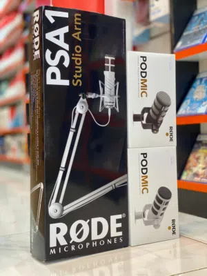 Professional Podcast mic & Stand available now.