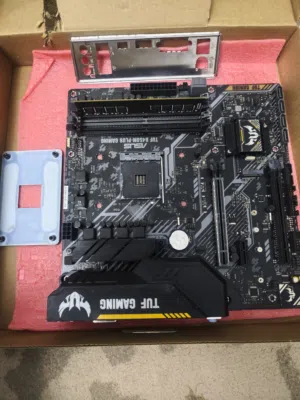 لوحة ام احترافية  asus TUF Gaming b450 +  مبرد ستوك am4