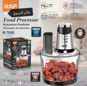 مفرمة ومحضرة الطعام متعدد الوظائف 6 في 1 ماركة RAF بامتياز ألماني