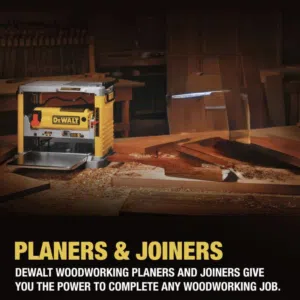 رابوخ ديولت DEWALT Benchtop Planer, 15-Amp, 12-1/2-Inch, 3-Knife Cutter, 20,000 RPM, Corded (DW734)