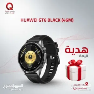 HUAWEI WATCH GT6 ( 46M ) NEW /// ساعه هواوي جي تي 6 مقاس 46 ملي الجديد